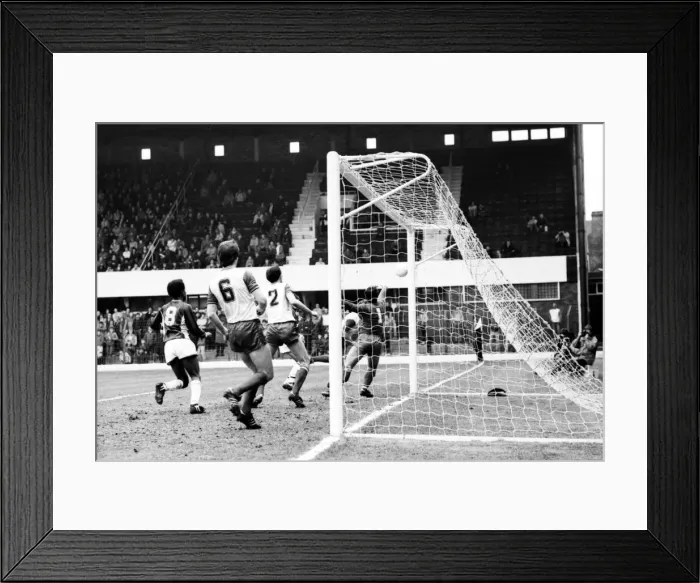 Framed Print : Stoke v. Aston Villa. March 1984 MF14-21-079 The final score was a one nil Framed Print : Stoke v. Aston Villa. March 1984 MF14-21-079 The final score was a one nil