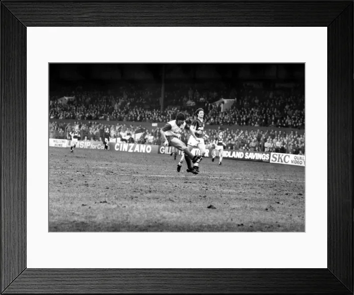 Framed Print : Stoke v. Aston Villa. March 1984 MF14-21-060 The final score was a one nil Framed Print : Stoke v. Aston Villa. March 1984 MF14-21-060 The final score was a one nil
