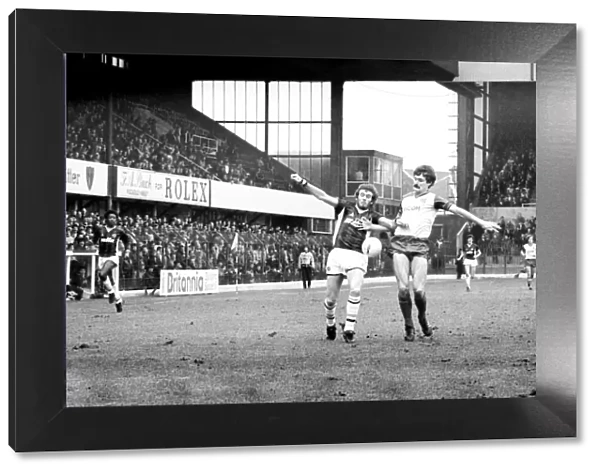 Stoke v. Aston Villa. March 1984 MF14-21-064 The final score was a one nil