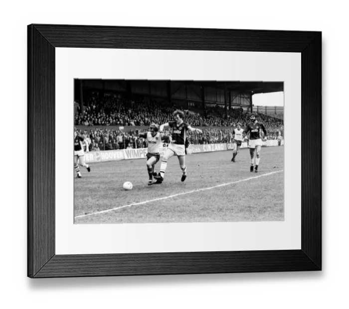 Framed Print : Stoke v. Aston Villa. March 1984 MF14-21-068 The final score was a one nil