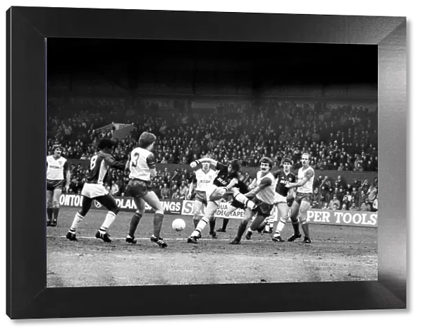 Stoke v. Aston Villa. March 1984 MF14-21-063 The final score was a one nil