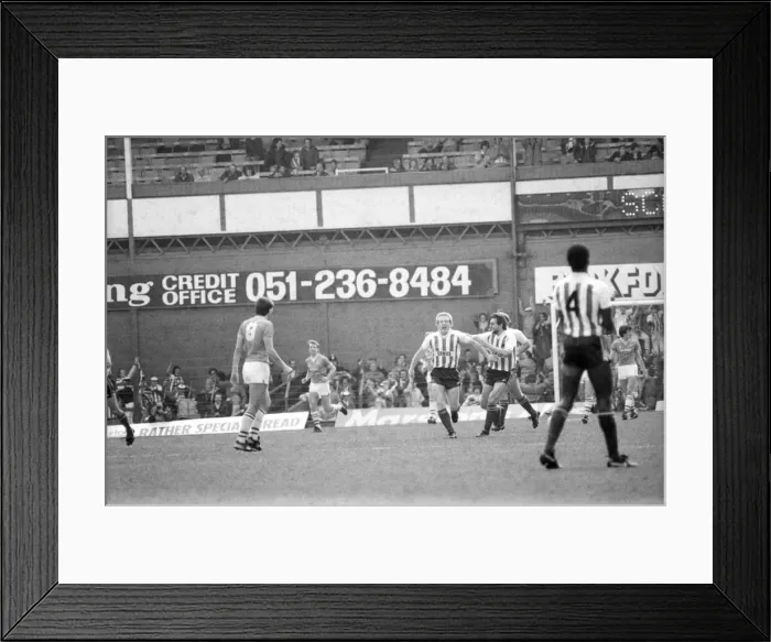 Framed Print : English League Division One match at Goodison Park. Everton 4 v Sunderland 1