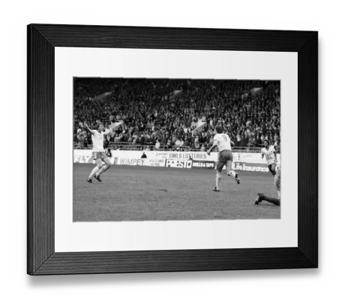 Framed Print : Stoke 0 v. Liverpool 1. November 1984 MF18-11-035