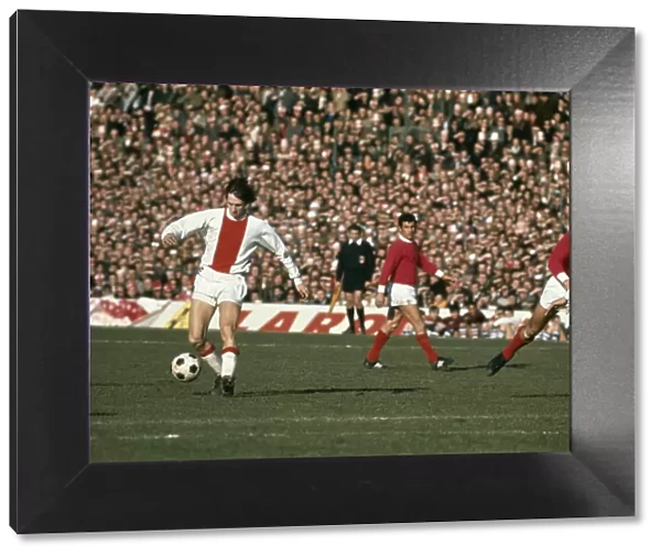 Johan Cruyff of Ajax of Amsterdam in action February 1972