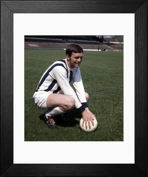 Framed Print : Jeff Astle West Bromwich Albion and England. January 1975 Framed Print : Jeff Astle West Bromwich Albion and England. January 1975