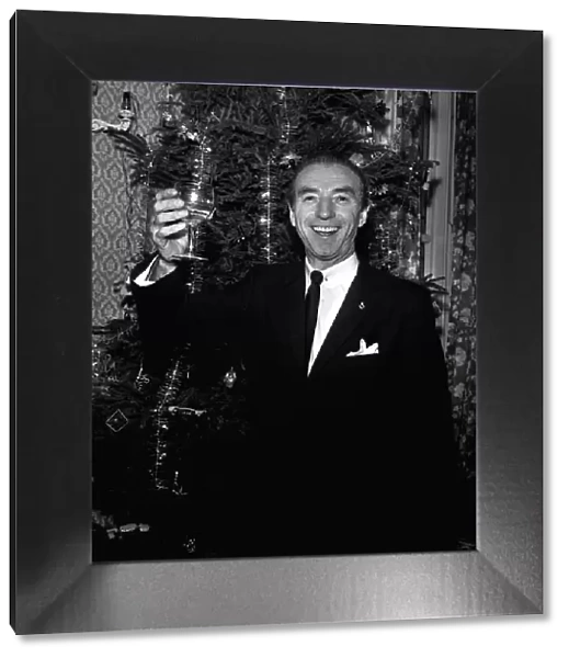Sir Stanley Matthews with celebrate his new Knighthood in 1965 He is due to retire