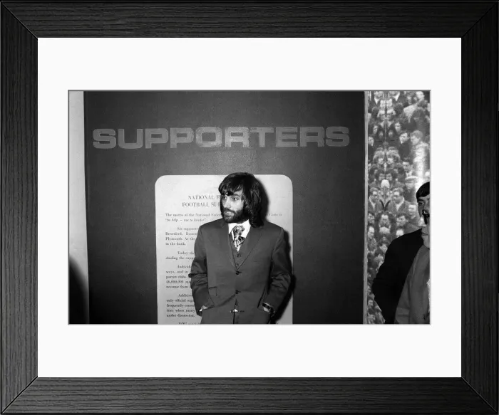 Framed Print : George Best at the Football Hall of Fame April 1971