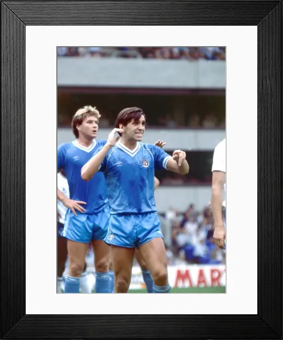 Framed Print : Kevin Reeves from Manchester City FC during Tottenham Hotspur v Manchester City