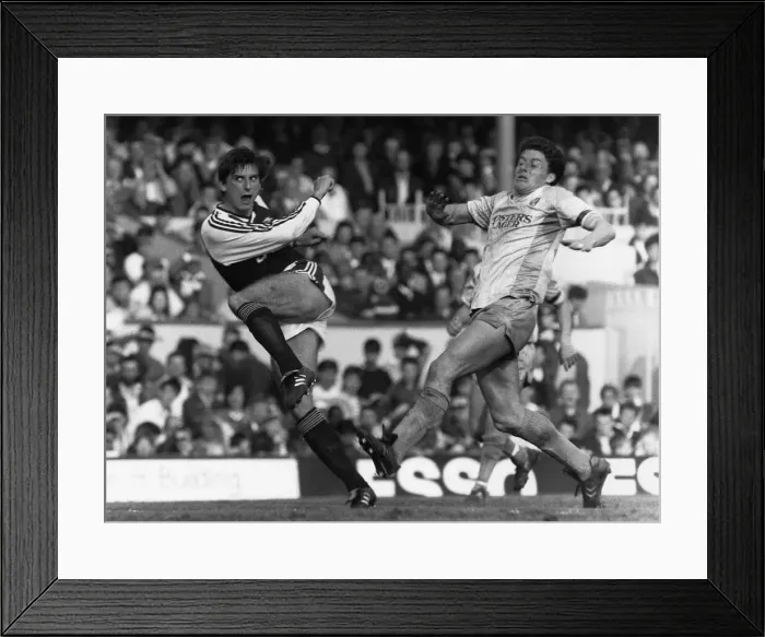 Framed Print : Alan Smith Arsenal v Norwich Football May 1989 Alan Smith scoring against Norwich