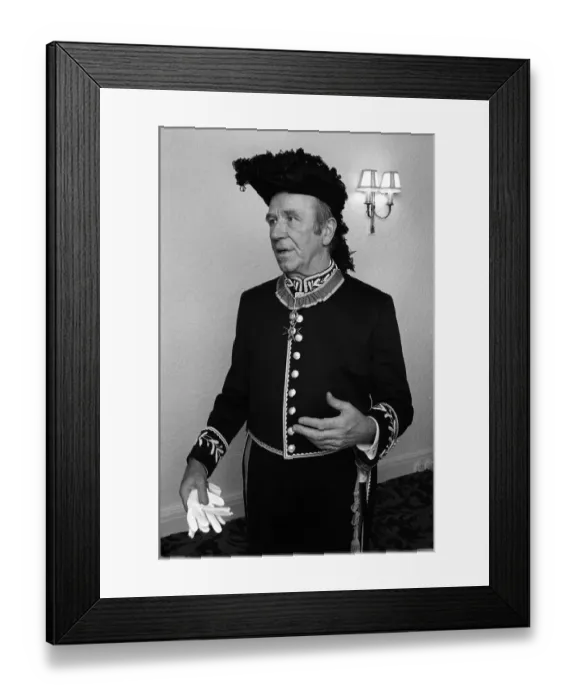 Framed Print : Sir Matt Busby knight CDR of St Gregory Finery Framed Print : Sir Matt Busby knight CDR of St Gregory Finery