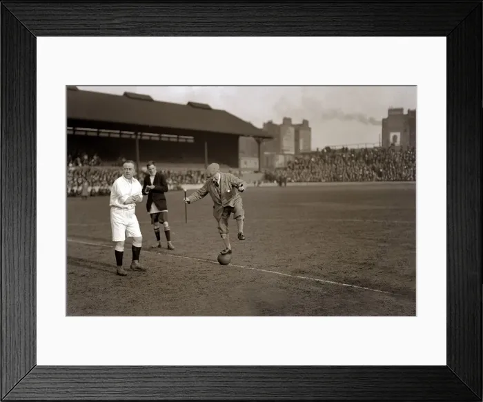 Framed Print : Press v Stage - Football Match at Stamford Bridge March 1921 George Robey