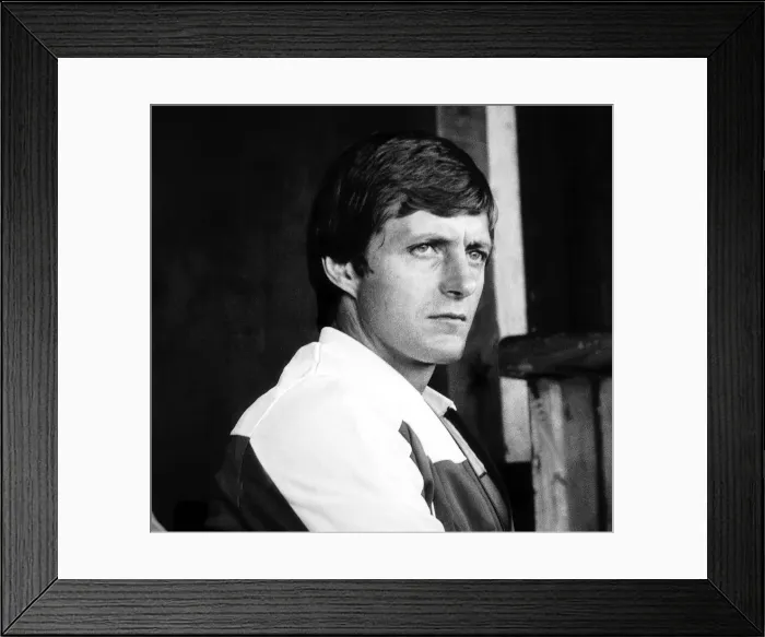 Framed Print : Allan Clarke, manager of Leeds United, looks unhappy during the Coventry City v Leeds Framed Print : Allan Clarke, manager of Leeds United, looks unhappy during the Coventry City v Leeds