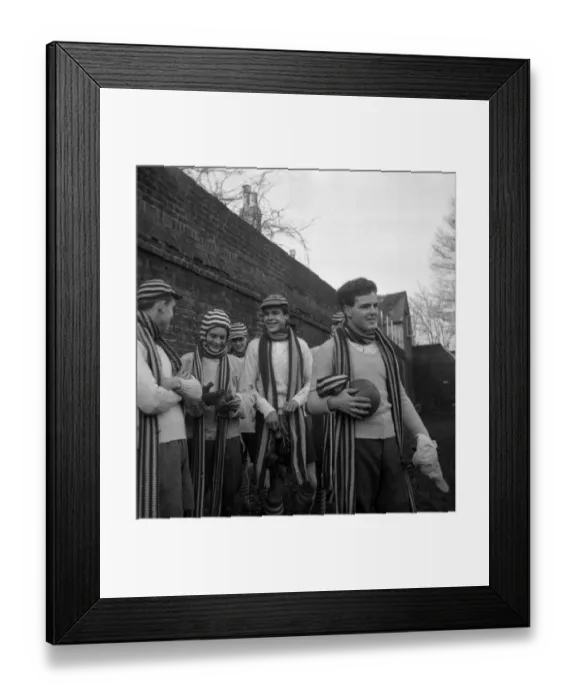 Framed Print : The Eton Wall Game December 1950 Framed Print : The Eton Wall Game December 1950
