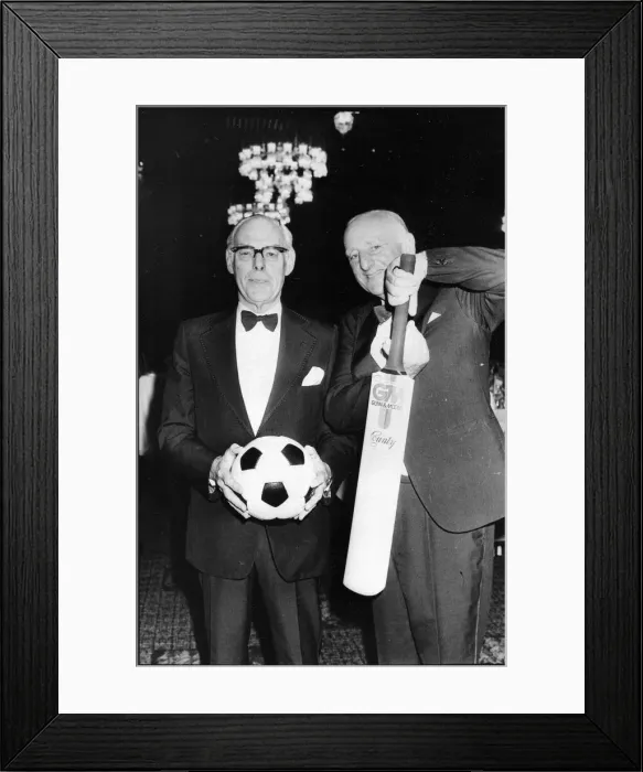 Framed Print : Margaret Thatcher Dennis Thatcher and Brian Johnson at the Sports Aid Foundation