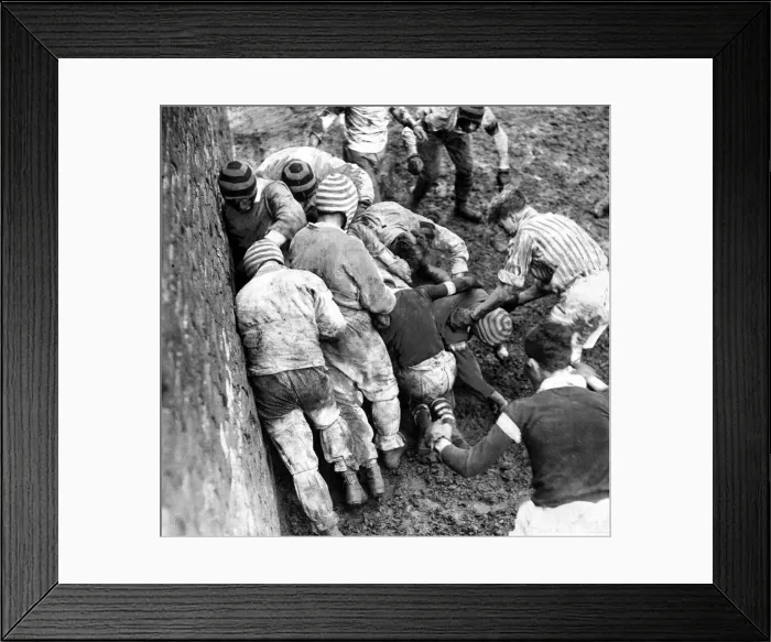Framed Print : The Eton Wall Game December 1929 Neg G7425 Framed Print : The Eton Wall Game December 1929 Neg G7425