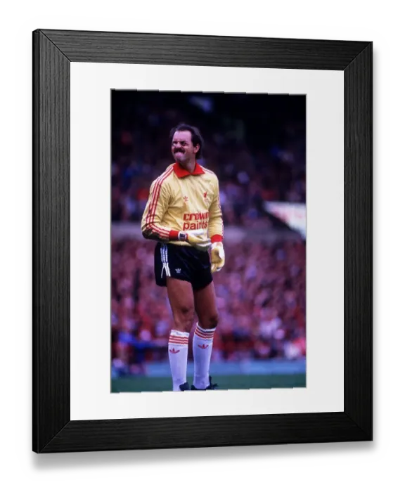 Framed Print : Bruce Grobbelaar football goalkeeper Milk Cup Final 1984 Football Liverpool v Everton Framed Print : Bruce Grobbelaar football goalkeeper Milk Cup Final 1984 Football Liverpool v Everton