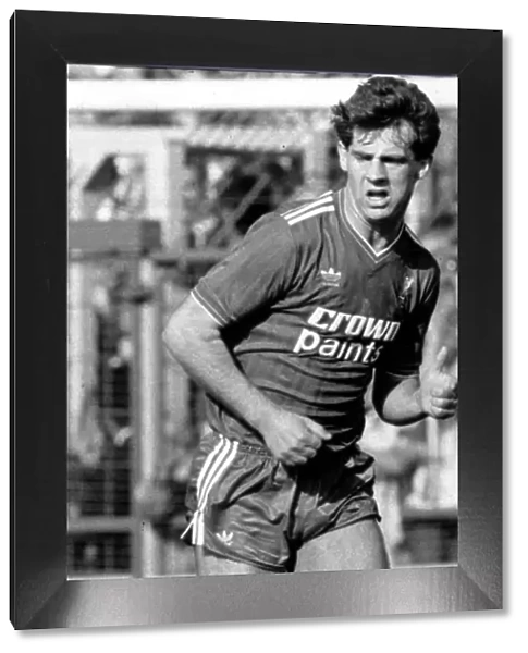 Football January 1987 Liverpools Jim Beglin on the ball A©