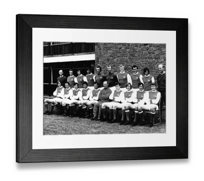 Framed Print : Arsenal football team group picture 1970