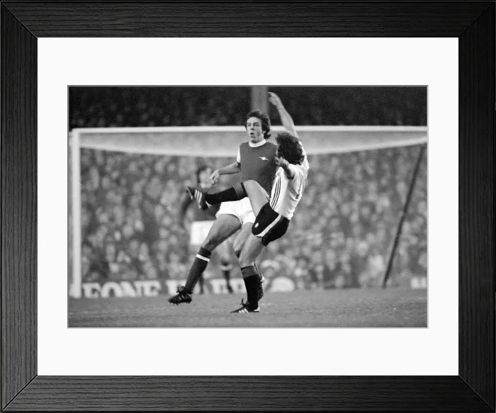 Framed Print : Arsenals defence led by David O Leary repels another attack from Manchester