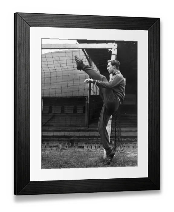 Framed Print : Manoshin Moscow Torpedo football player November 1962 Limbering up exercises