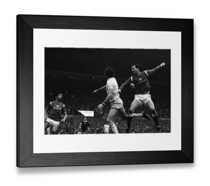 Framed Print : Manchester United v. Aston Villa. March 1985 MF20-12 The final score was a four