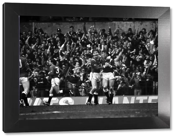 Manchester United v. Aston Villa. March 1985 MF20-12-034 The final score was a