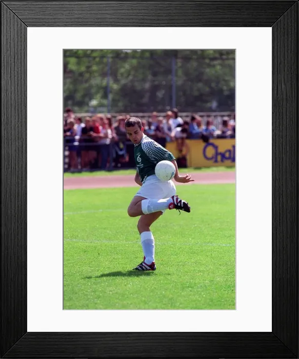 Framed Print : Robbie Williams Singer May 98 Pop star playing in a celebrity football match Framed Print : Robbie Williams Singer May 98 Pop star playing in a celebrity football match