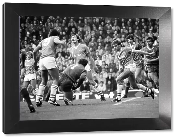 Liverpool v. Everton. October 1984 MF18-04-004 The final score was a one nil
