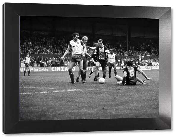 Stoke. v. Southampton. October 1984 MF18-03-050 The final score was a three one