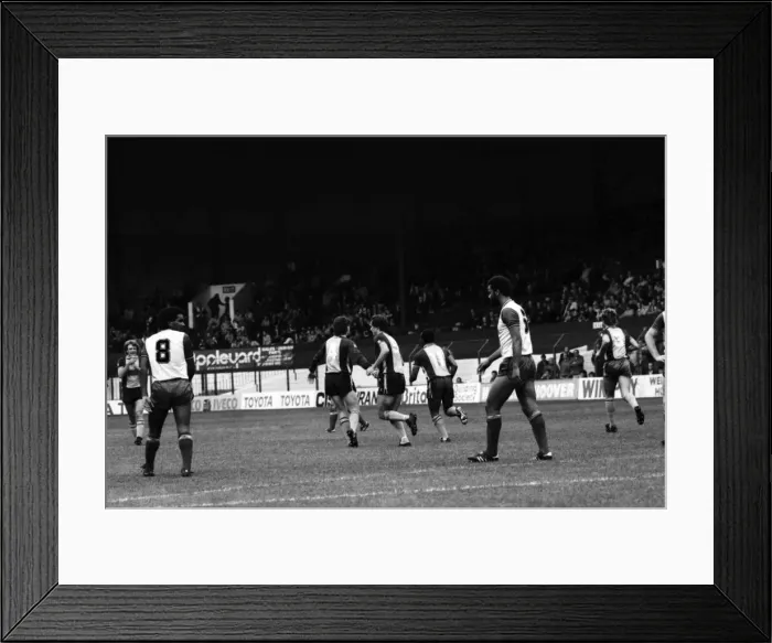 Framed Print : Stoke. v. Southampton. October 1984 MF18-03-004 The final score was a three one Framed Print : Stoke. v. Southampton. October 1984 MF18-03-004 The final score was a three one