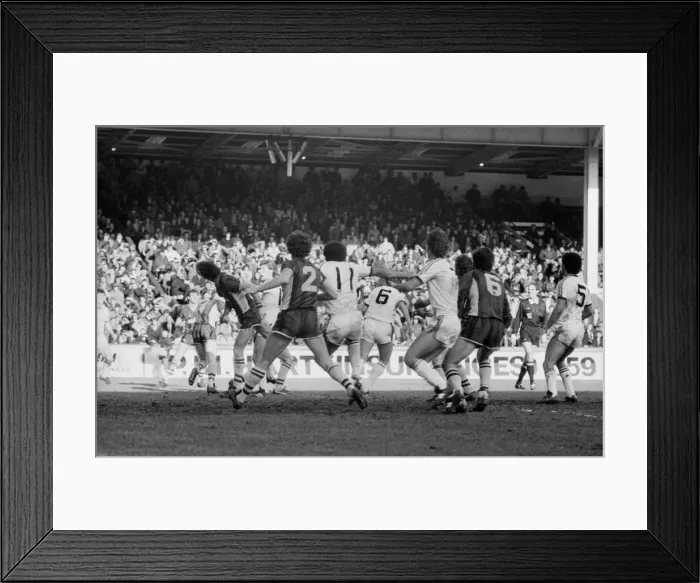 Framed Print : Aston Villa v. Manchester United. March 1984 MF14-16-027 Final Score was a three nil Framed Print : Aston Villa v. Manchester United. March 1984 MF14-16-027 Final Score was a three nil