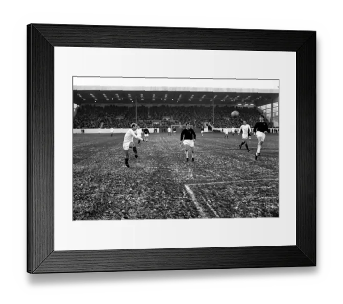 Framed Print : Burnley v. Manchester United. Nobby Stiles of MC United seen in action during his first Framed Print : Burnley v. Manchester United. Nobby Stiles of MC United seen in action during his first