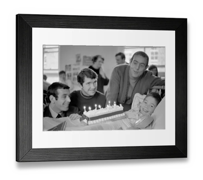 Framed Print : Sport. Football: Liverpool players Ian Callaghan, Chris Lawler and Ian St