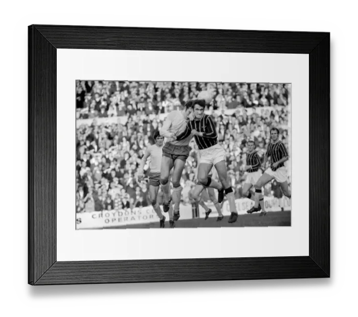 Framed Print : Sport: Football: Crystal Palace v. Arsenal. Queen of Crystal Palace beats Niell of Framed Print : Sport: Football: Crystal Palace v. Arsenal. Queen of Crystal Palace beats Niell of