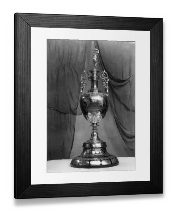 Framed Print : Cups - Football League - Div-1. - Championship Trophy. April 1952 P011451