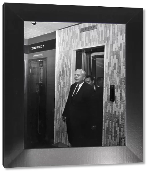 British Prime Minister Harold Wilson December 1969 Z11804-002