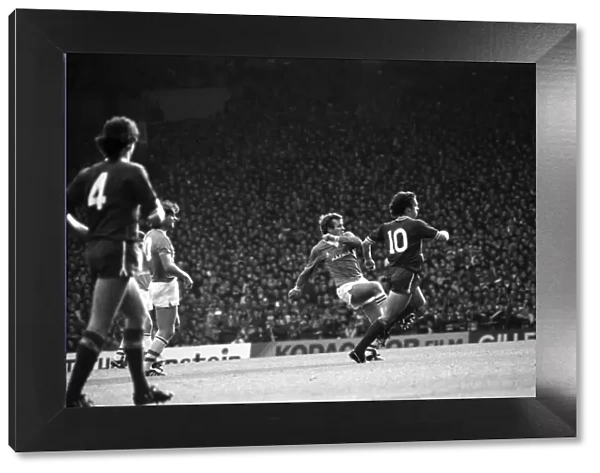 Liverpool v. Everton. October 1984 MF18-04-105 The final score was a one nil