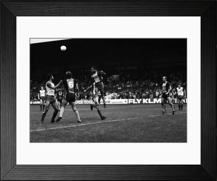 Framed Print : Stoke. v. Southampton. October 1984 MF18-03-080 The final score was a three one