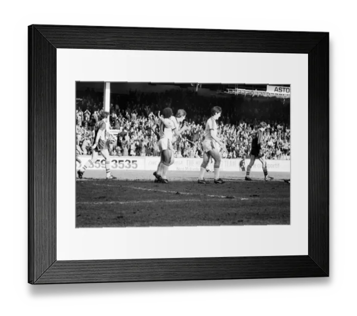 Framed Print : Aston Villa v. Manchester United. March 1984 MF14-16-003 Final Score was a three Framed Print : Aston Villa v. Manchester United. March 1984 MF14-16-003 Final Score was a three