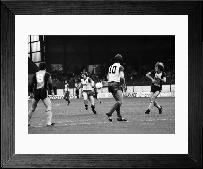 Framed Print : Stoke. v. Southampton. October 1984 MF18-03-017 The final score was a three one Framed Print : Stoke. v. Southampton. October 1984 MF18-03-017 The final score was a three one