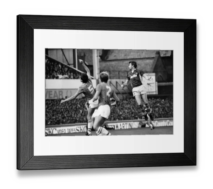 Framed Print : Everton v. Aston Villa. October 1984 MF18-01-010 The final score was a two one Framed Print : Everton v. Aston Villa. October 1984 MF18-01-010 The final score was a two one