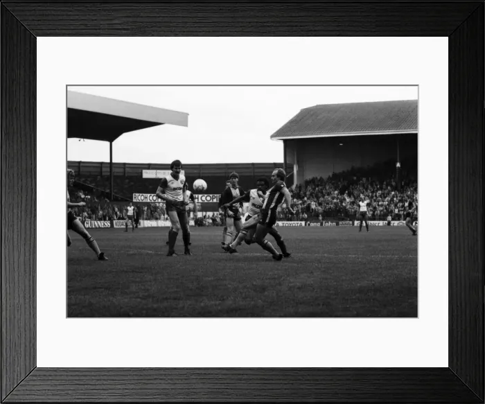 Framed Print : Stoke. v. Southampton. October 1984 MF18-03-057 The final score was a three one Framed Print : Stoke. v. Southampton. October 1984 MF18-03-057 The final score was a three one