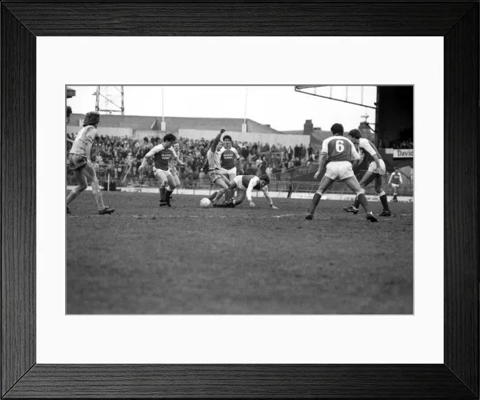 Framed Print : Middlesbrough v. Manchester City. February 1984 MF14-15-006 Final Score was a nil Framed Print : Middlesbrough v. Manchester City. February 1984 MF14-15-006 Final Score was a nil