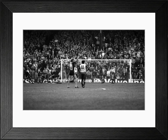 Framed Print : Stoke. v. Southampton. October 1984 MF18-03-025 The final score was a three one Framed Print : Stoke. v. Southampton. October 1984 MF18-03-025 The final score was a three one