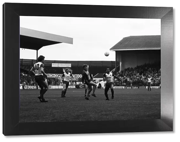 Stoke. v. Southampton. October 1984 MF18-03-037 The final score was a three one