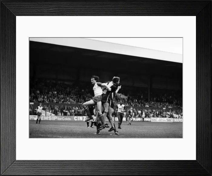 Framed Print : Stoke. v. Southampton. October 1984 MF18-03-051 The final score was a three one