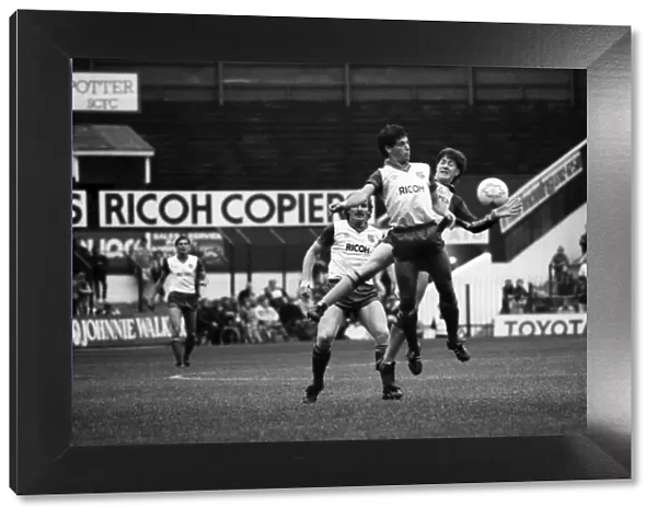 Stoke. v. Southampton. October 1984 MF18-03-053 The final score was a three one