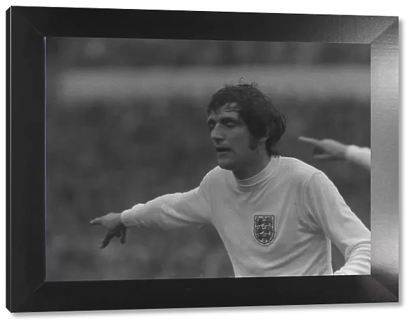 England v West Germany Football April 1972 Norman Hunter England Football Player