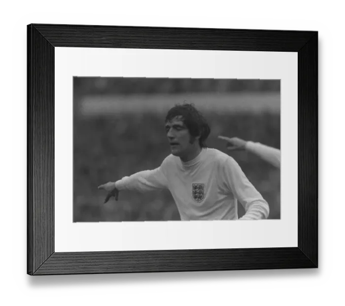 Framed Print : England v West Germany Football April 1972 Norman Hunter England Football Player