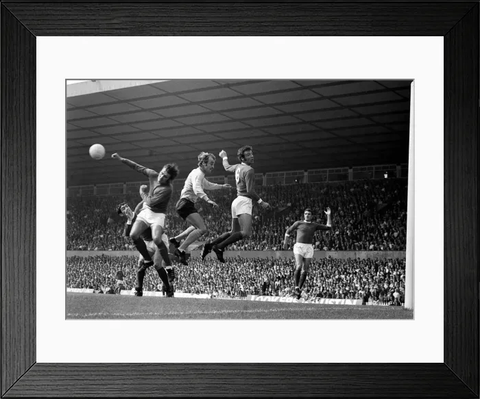 Framed Print : Jimmy Rimmer of Manchester United punches the ball clear Framed Print : Jimmy Rimmer of Manchester United punches the ball clear